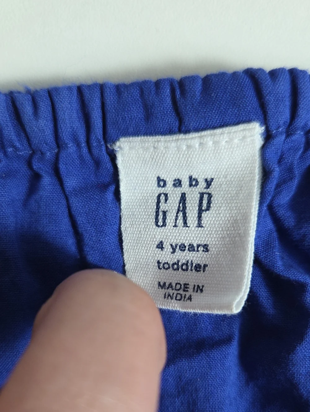 Baby Gap Blue Shimmer Stripes Fully Lined Dress Size 4